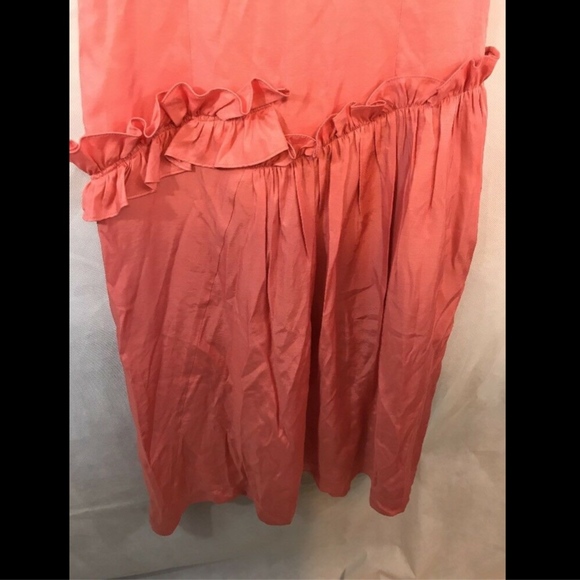 NWT $620 J Koo Sleeveless Ruffle Dress in Pink [Size: XS ]‎ - Picture 5 of 8